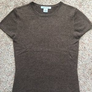 Gene Meyer Cashmere Short-Sleeve Sweater